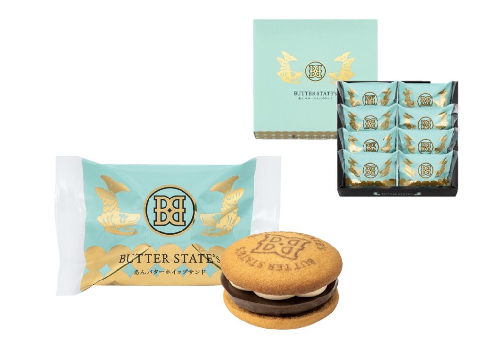 ＜BUTTER STATES by Gin no Budo (銀のぶどう)＞ อังบัตเตอร์วิปแซนด์ (บรรจุ 8 ชิ้น) 2,160 เยน ■ชั้นใต้ดิน 1 แผนกขนมหวานสไตล์ตะวันตก