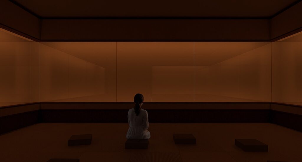 ▲ ภาพจำลอง [Mirror] แกลเลอรี จากผลงานจัดแสดง “照応”